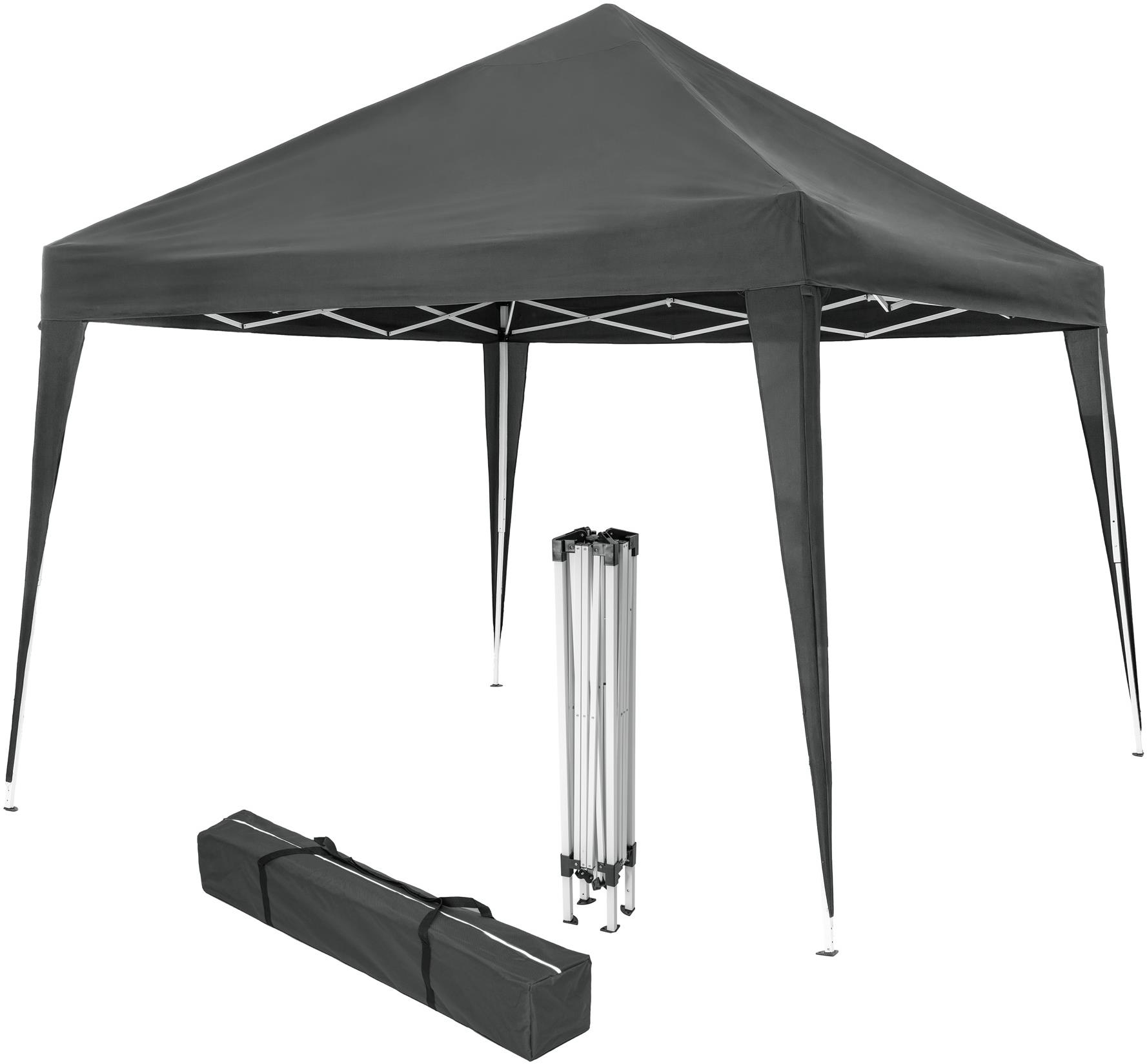 Tectake Skladací pavilón Linosa 3 × 3 m, sivý