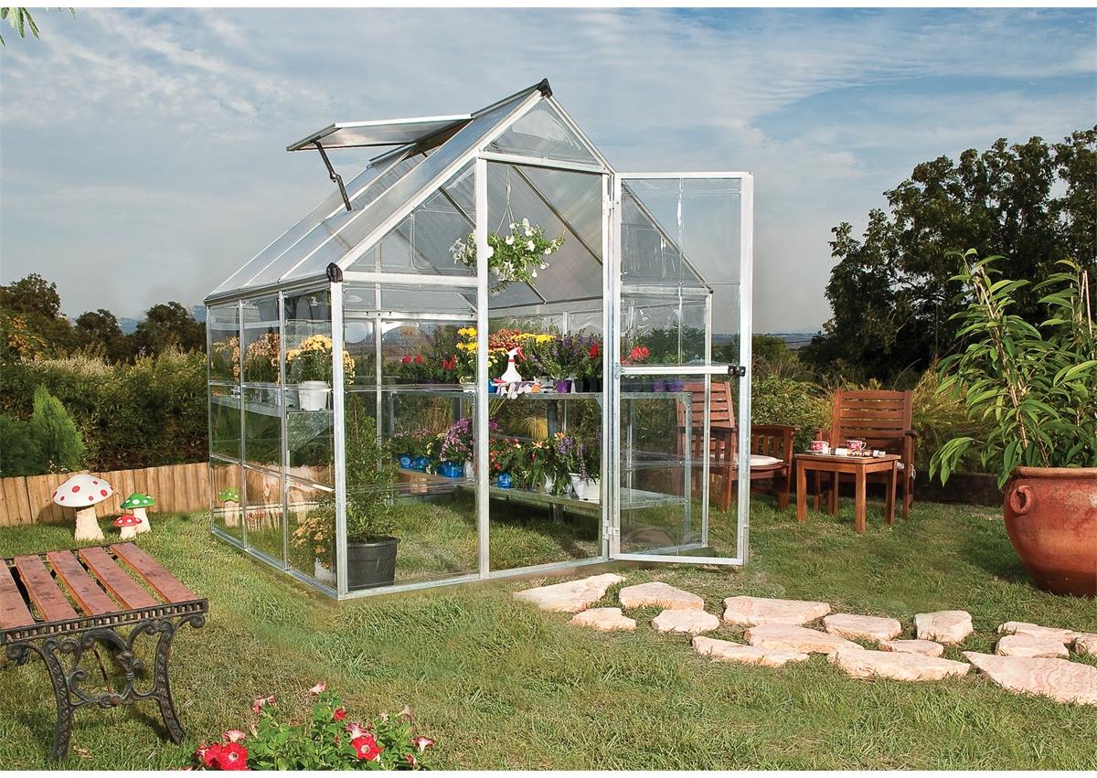 PALRAM Skleník HYBRID, hliník, 185 × 185 × 208 cm