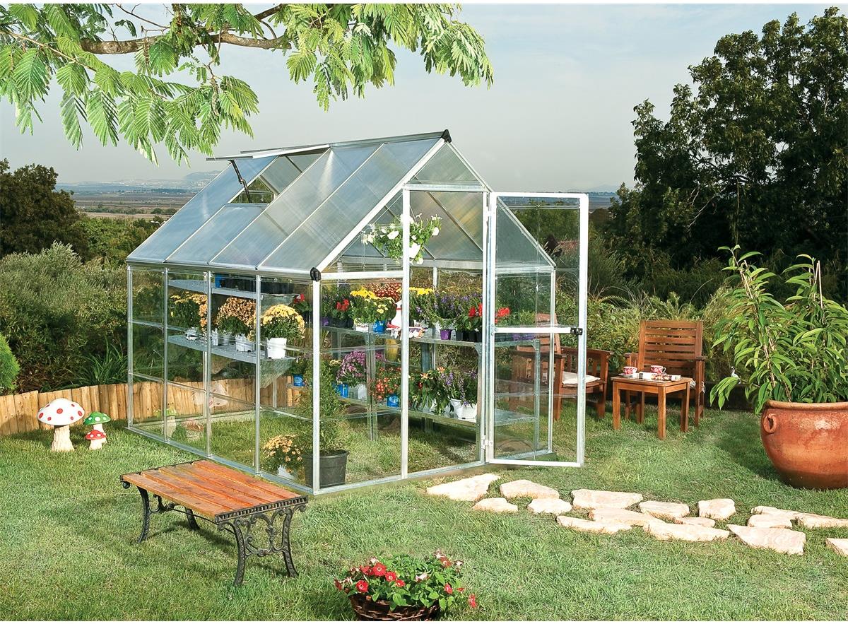 PALRAM Skleník HYBRID, hliník, 246 × 185 × 208 cm