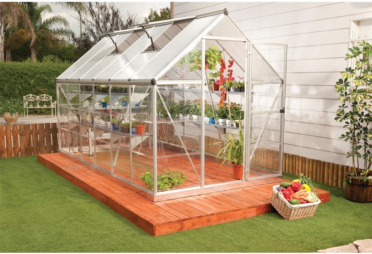 PALRAM Skleník HYBRID, hliník, 365 × 185 × 208 cm