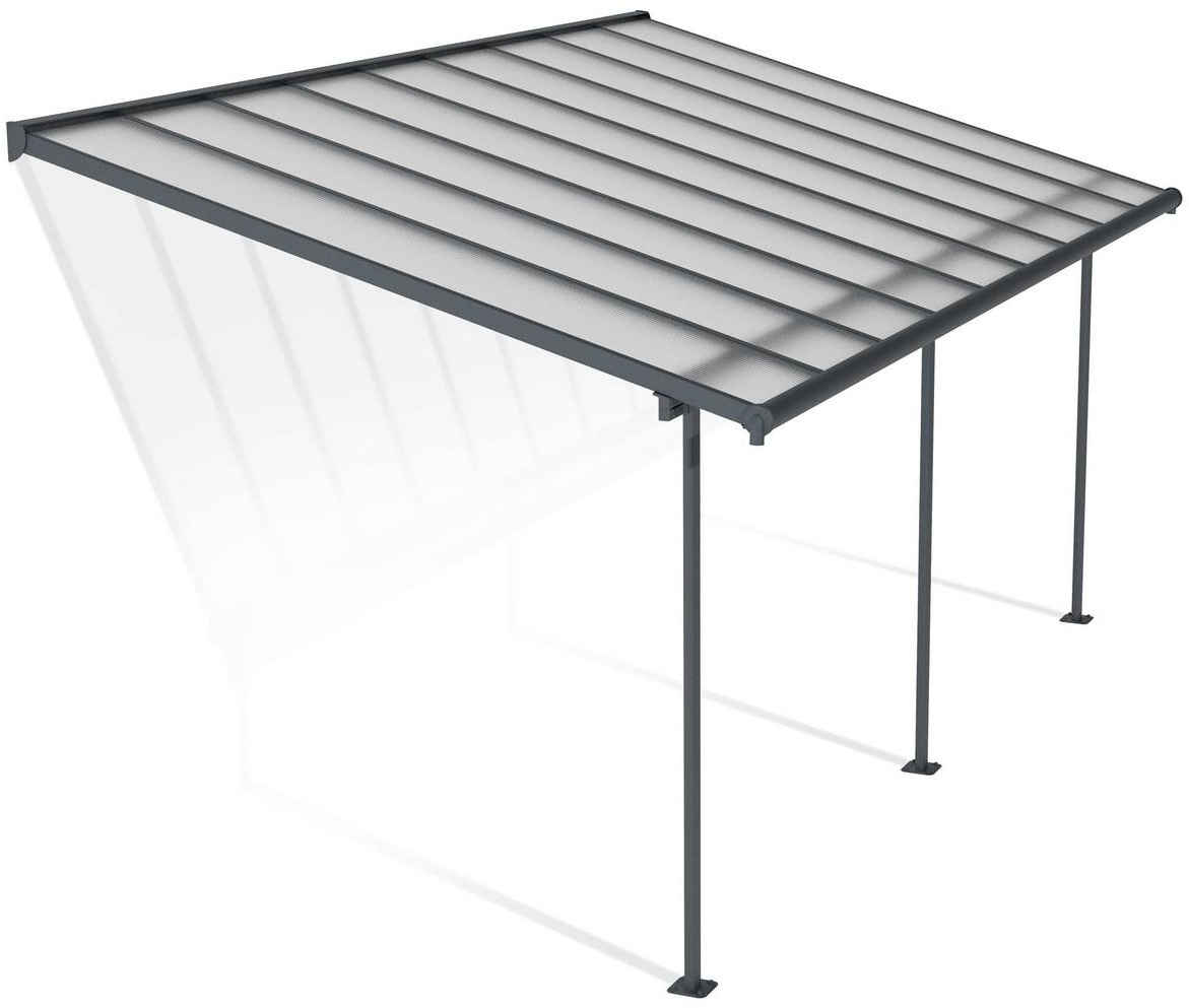 PALRAM Pergola záhradná SIERRA 5400, antracit 3 × 5,46 m