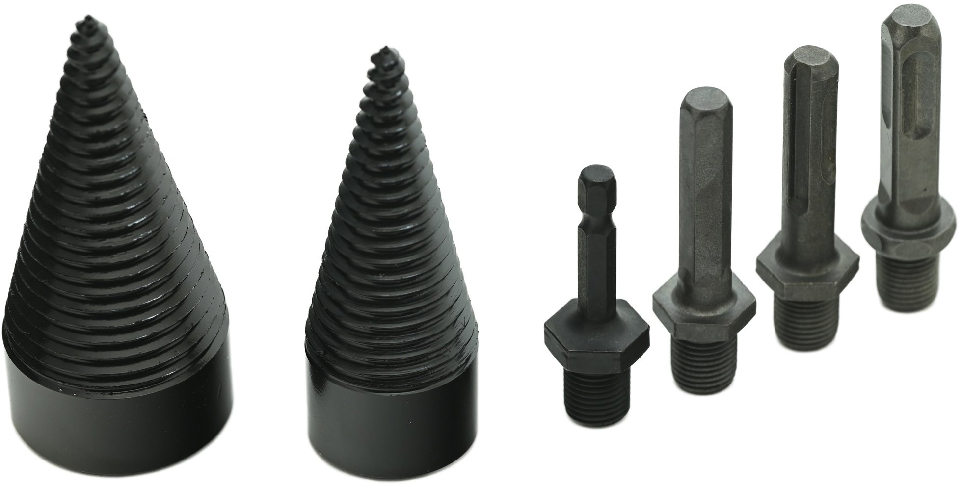 GARVIA Sada tŕňov na štiepanie dreva 32 a 42 mm + 4 nadstavce