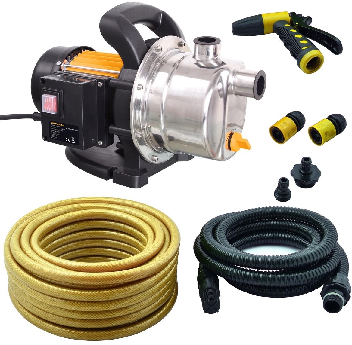 RIWALL PRO Čerpadlo na vodu REJP 1000 INOX SADA