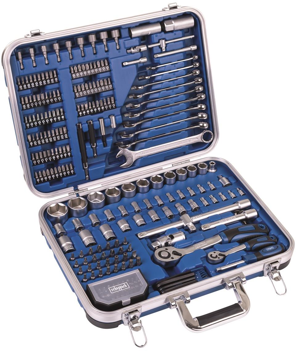 SCHEPPACH Hliníkový kufor s náradím, 233 dielov, TB 235