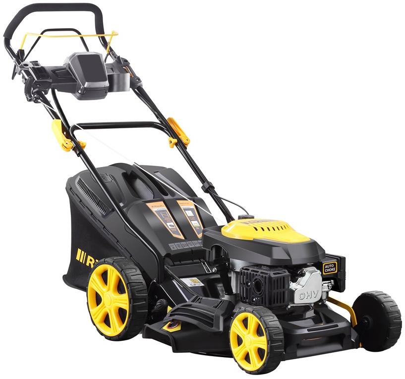 RIWALL PRO Rotačná benzínová kosačka s pojazdom a štartérom 4 v 1 RPM 4735 E