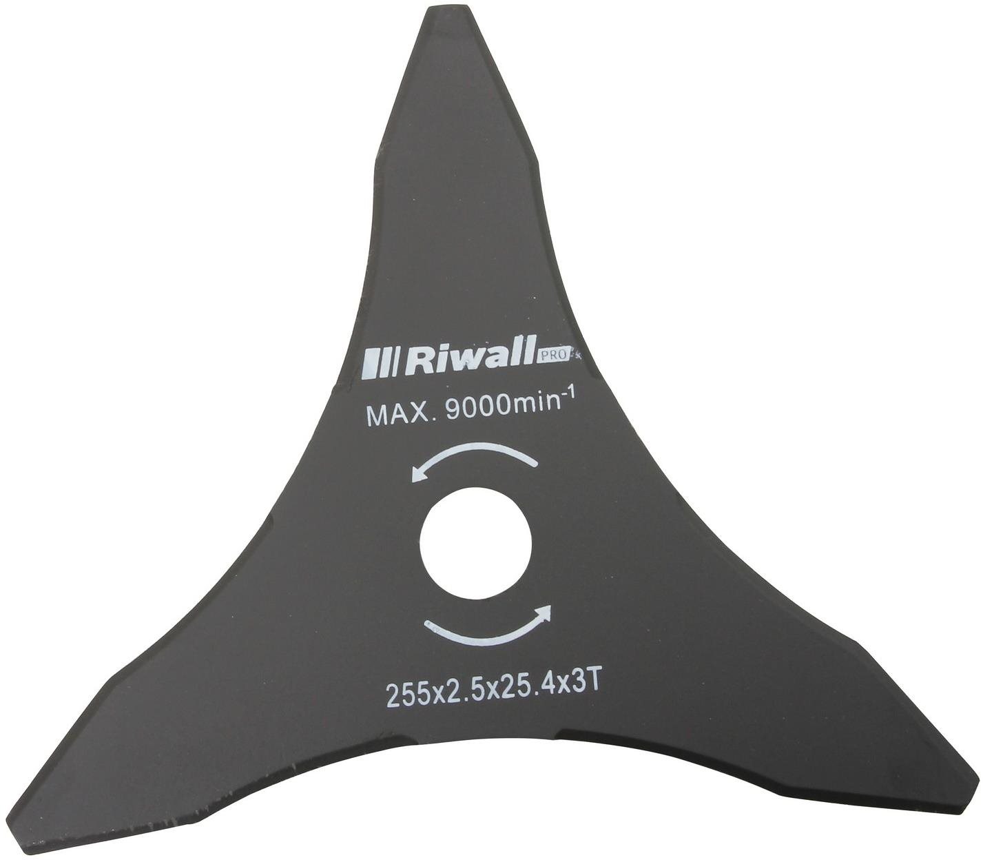 RIWALL PRO Náhradný nôž na krovinorezy trojzubý priemer 255 mm RACC00026