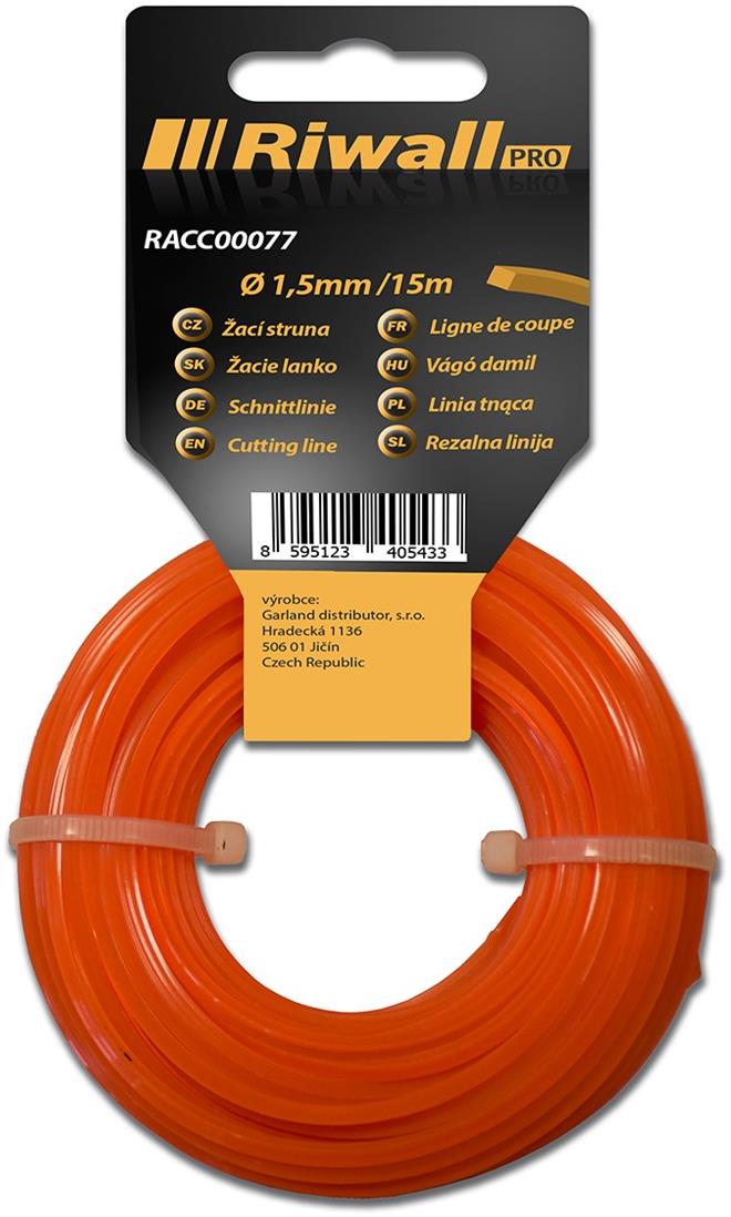 Riwall PRO Žacia struna pr. 1,5 mm, dĺžka 15 m, štvorcový prierez