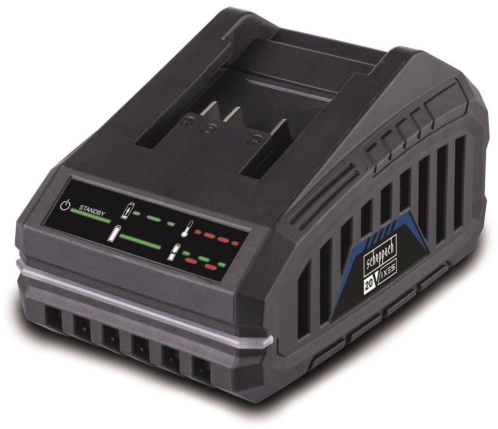 Scheppach SBC2.4A – 20 V nabíjačka 2,4 A
