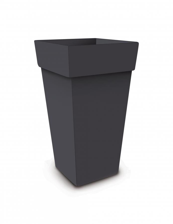 GARDINO kvetináč MELROSE QUADRATE 40 × 40 × 50 cm, antracit