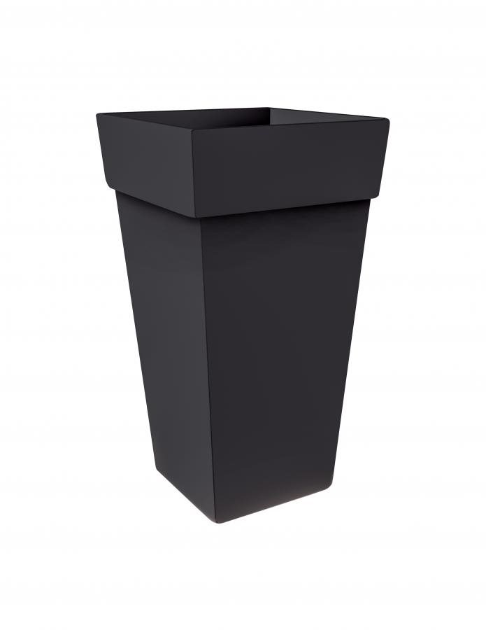 GARDINO kvetináč MELROSE QUADRATE 45 × 45 × 65 cm, antracit
