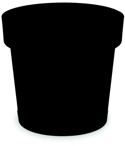 GARDINO Kvetináč MELROSE GLAMOUR, priemer 40 cm, výška 36 cm, antracit