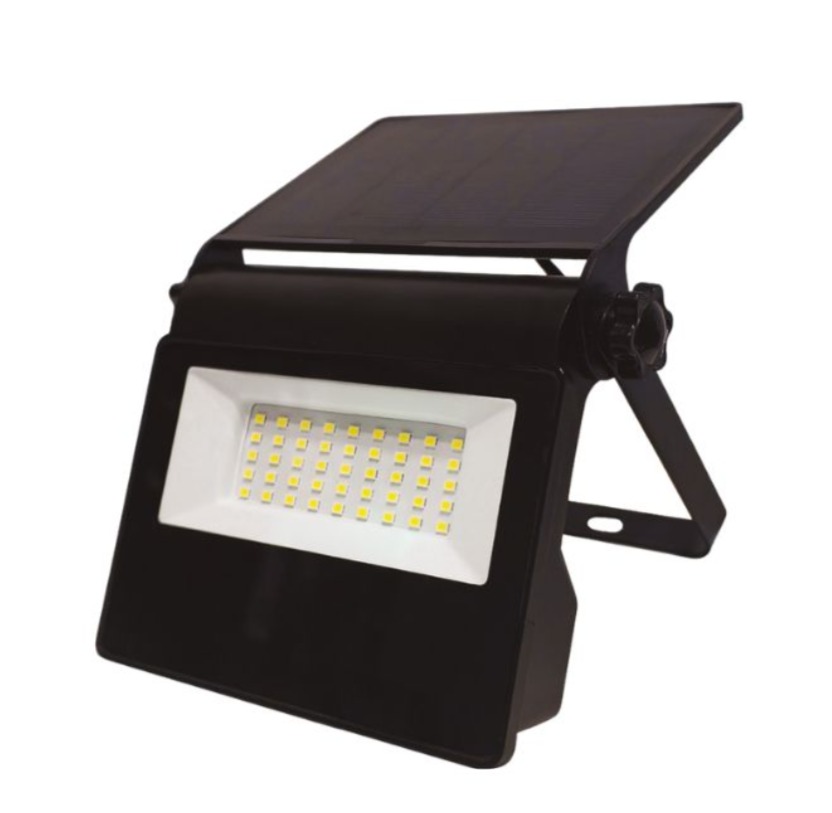 Garsaco Výkonný solárny LED reflektor so snímačom pohybu 7 W, 750 lm, studená, vymeniteľný akumulátor
