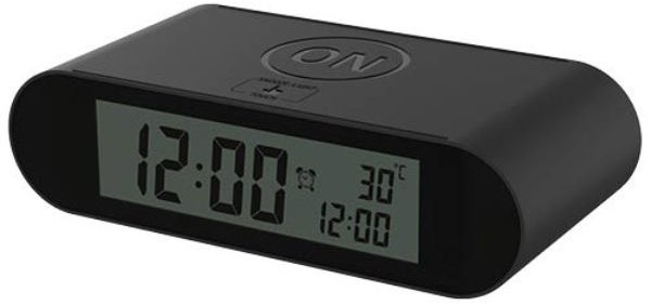 Garsaco GSC Digitálny budík s teplomerom, čierny