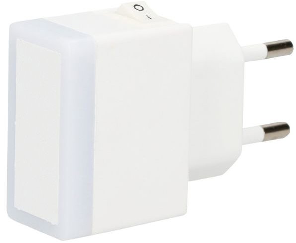 Garsaco Malé nočné svetlo do zásuvky s vypínačom 0,4 W, GSC, studená farba svetla