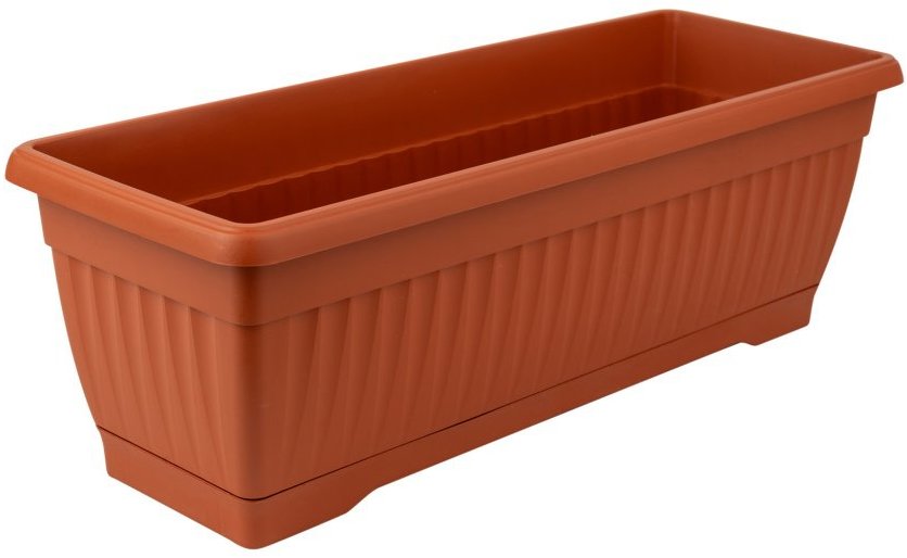 GARDINO Kvetináč MEDITERAN, 50 × 19 × 16,5 cm, terakota