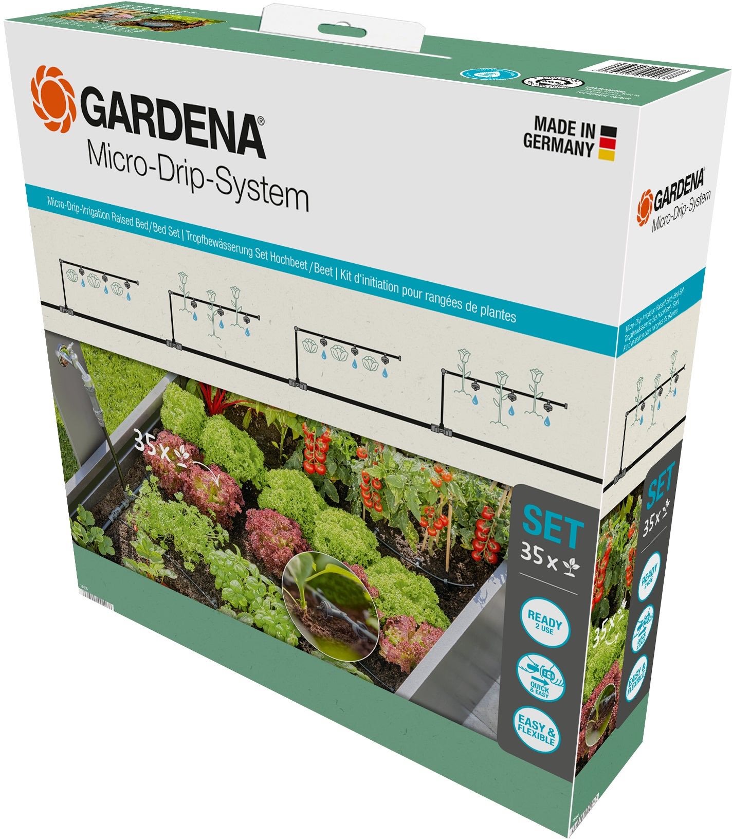 GARDENA MDS Štartovacia súprava na záhon 35 rastlín