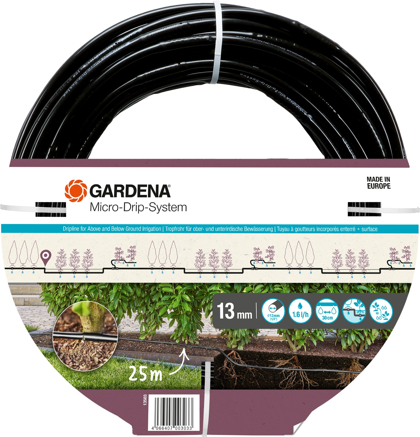 GARDENA MDS Kvapkacia hadica 13 mm, 25 M