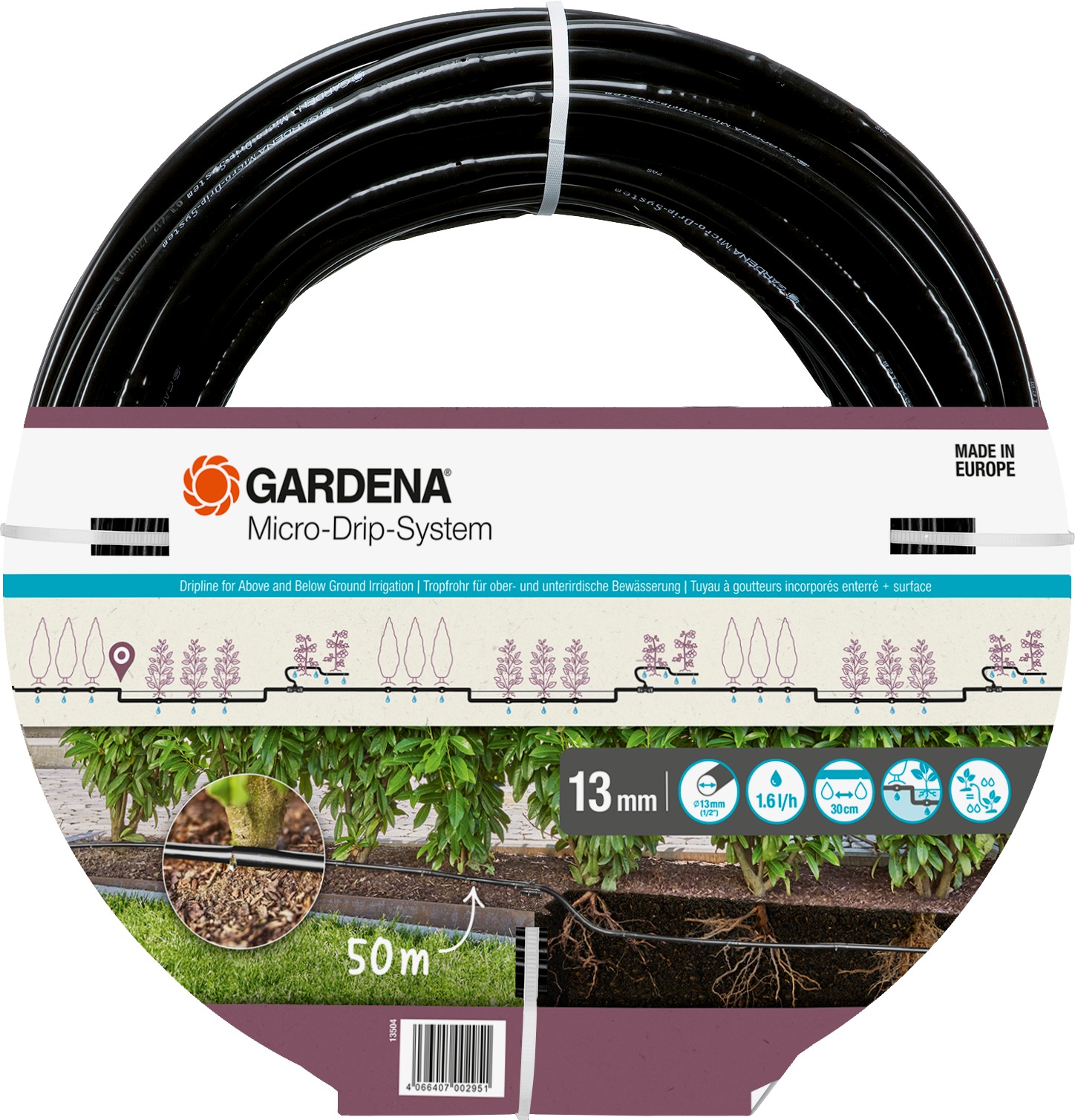GARDENA MDS Kvapkacia hadica 13 mm, 50 M