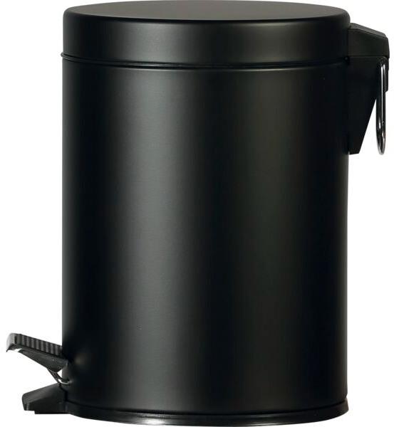 Gastro Kovový pedálový odpadkový kôš 5 l, čierny