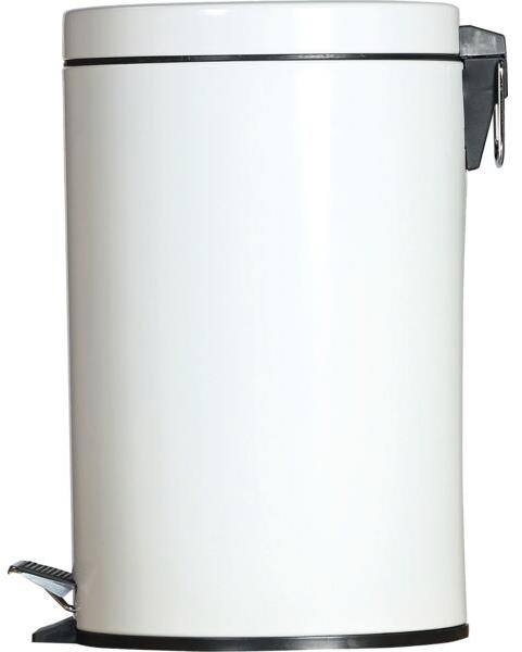 Gastro Kovový pedálový odpadkový kôš 12 l, biely