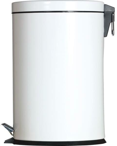 Gastro Kovový pedálový odpadkový kôš 20 l, biely
