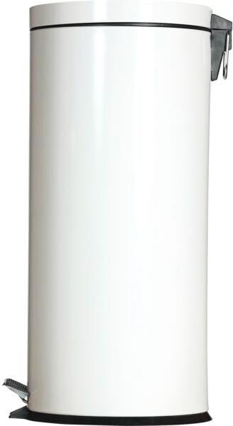 Gastro Kovový pedálový odpadkový kôš 30 l, biely