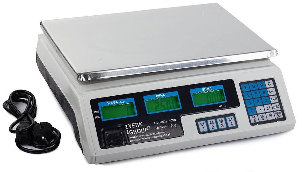 Verk 17075 Digitálna stolná váha 40 kg/5g