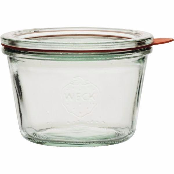 Weck Zaváracie poháre 250 ml, 4 ks, viečko, tesnenie, svorky, 4 ks