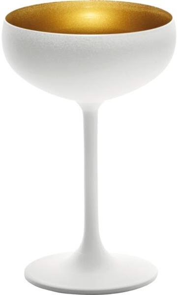 Stölzle Elements Pohár na sekt 230 ml, biela/zlatá