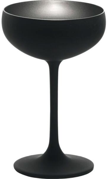 Stölzle Elements Pohár na sekt 230 ml, čierna/strieborná