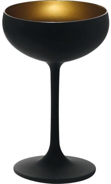 Stölzle Elements Pohár na sekt 230 ml, čierna/zlatá