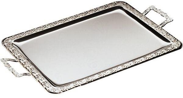 APS Tácka servírovací podnos obdĺžnik 50 × 36 cm nehrdzavejúca oceľ