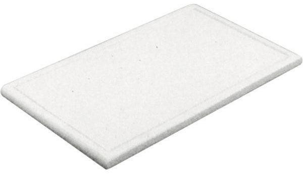Gastro Doštička na krájanie plastová 32,5 × 26,5 × 2 cm GN 1/2, s drážkou, biela