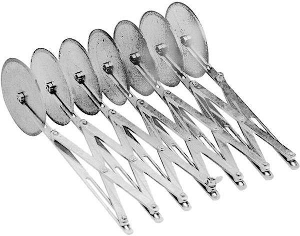 Lauternung Solingen Krájač na cesto nehrdzavejúca oceľ, 7 hladkých nožov