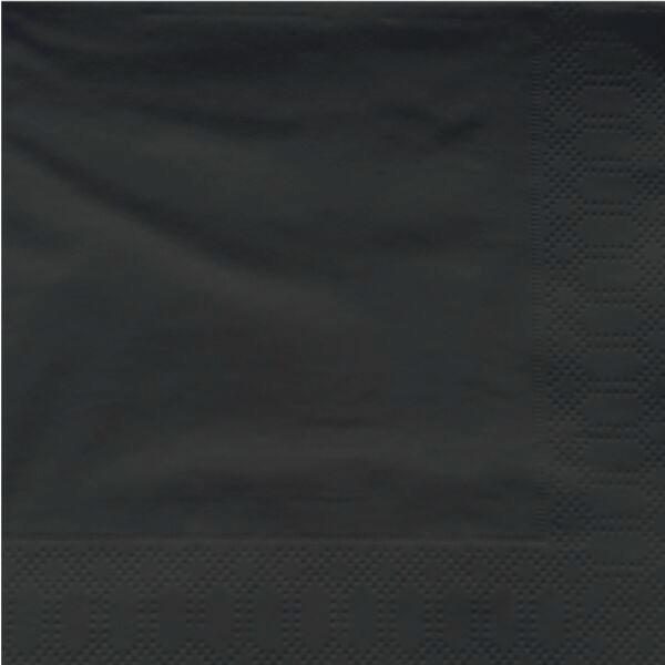 Gastro Obrúsok koktailový 12 × 12 cm, čierny, 200 ks