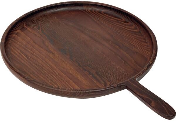 SERAX Pure Podnos s rukoväťou Dark Brown/Wood 48,6 × 35 cm