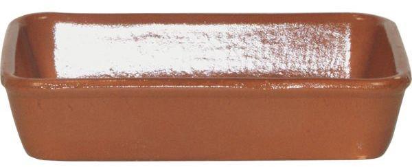 Gastro miska servírovacia na lazane 14 × 19 cm hnedá