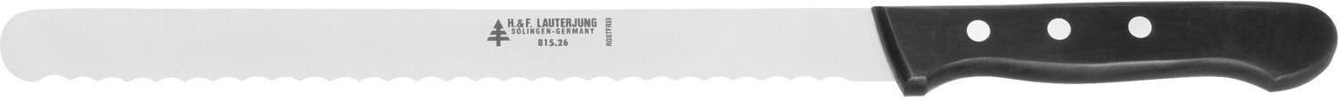 LAUTERJUNG Cukrársky nôž so zubatým ostrím, dĺžka 440 mm, dĺžka čepele 310 mm