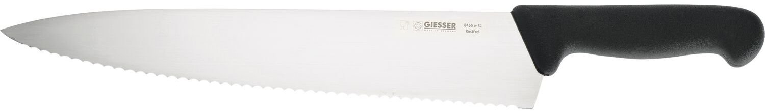 GIESSER Kuchynský nôž, dĺžka 440 mm, dĺžka čepele 310 mm, čierny