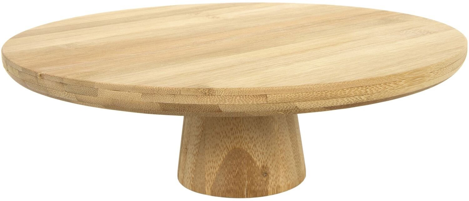 Gastro Servírovací podnos na nohe, drevený, výška 90 mm, dĺžka 280 mm, šírka 280 mm