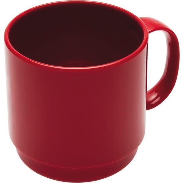 Ornamin Hrnček plastový 250 ml, červený
