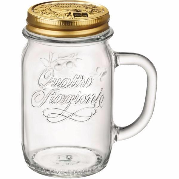 Bormioli Rocco Poháre s viečkom Quattro Stagioni 415 ml