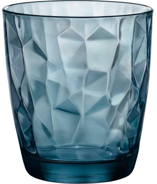 Bormioli Rocco Pohár na vodu Diamond 305 ml, modrá, 6 ks