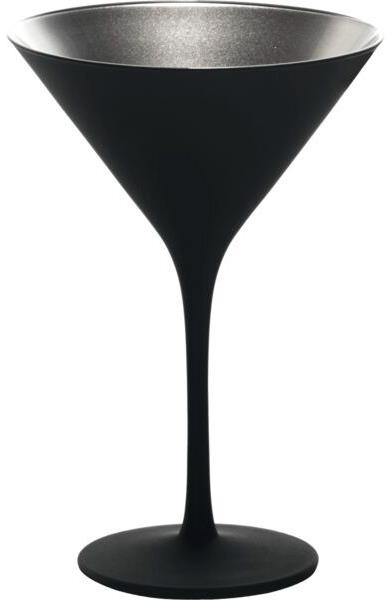 Stölzle Elements Koktailový pohár 240 ml, čierna / strieborná, 6 ks