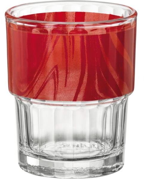 Bormioli Rocco Pohár stohovateľný Lyon 200 ml, červená, 12 ks