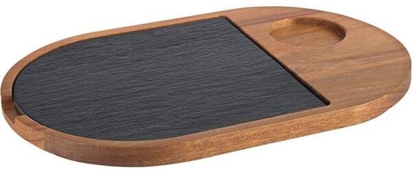 Servírovací podnos 28 × 17,5 cm APS, akáciové drevo