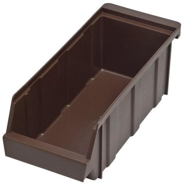 Stojan na príbory plast 305 × 125 × 110 hnedý Cambro