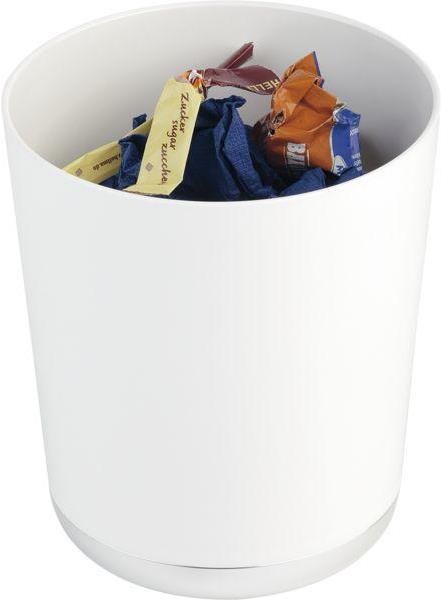 Stojanček na príbory príborník/odpadkový kôš na stôl APS biely