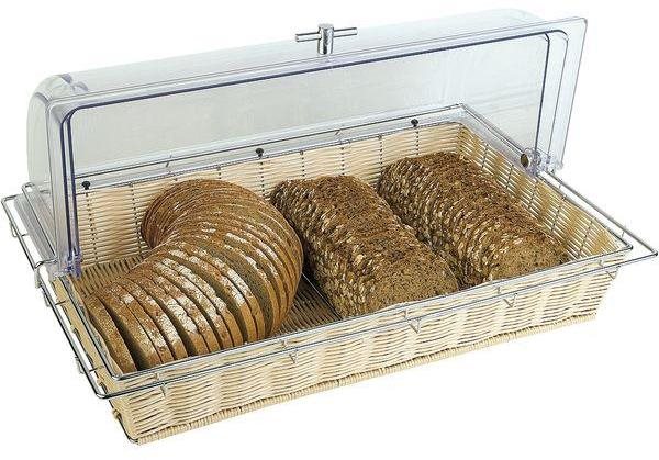 Kôš na pečivo bez poklopu 53 × 32,5 cm bufetový umývateľný umelý ratan APS