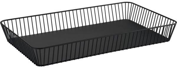 Košík kovový APS Urban 53 × 32,5 cm GN 1/1, čierny